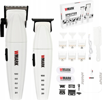 WMARK NG-8632 KIT Barber Combo Maszynka + trymer dodatkowe ostrza akcesoria