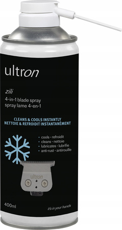 SIBEL ULTRON Zili Cool Blade Spray 4w1 do maszynek chłodzi smaruje 400ml