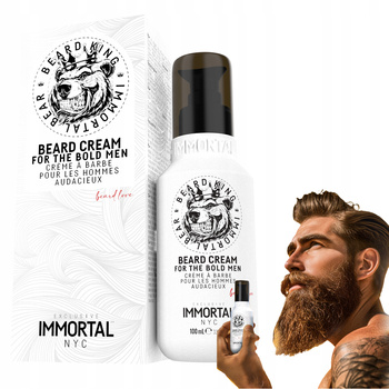 Immortal NYC Beard King Krem do pielęgnacji i stylizacji brody wąsów 100ml