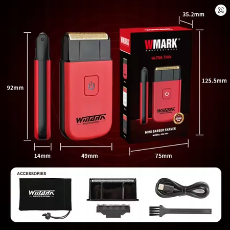 WMARK NG-9911 Shaver Mini Ultra kompaktowa golarka do włosów brody + zapas