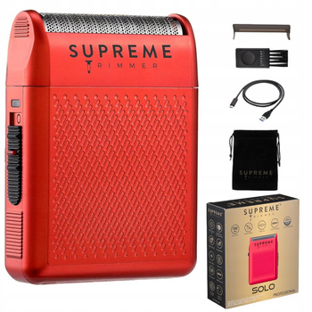 Supreme Trimmers USA Golarka Solo Shaver Red Mała Mocna