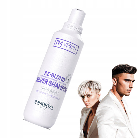 IMMORTAL VEGAN Re-Bond Silver Szampon do włosów blond rozjaśnianych 250ml