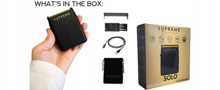 Supreme Trimmers USA Golarka Solo Shaver Black Mała Mocna