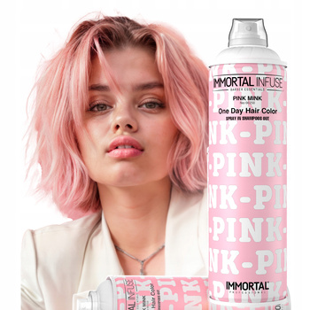 Immortal One Day Hair Color Pink Mink Spray Koloryzujący Farbujący 200ml