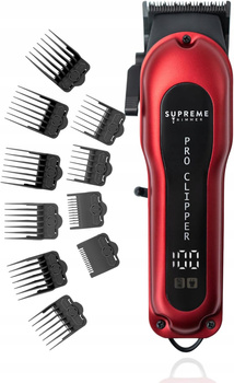 Supreme Trimmers USA Maszynka PRO Clipper Red bezprzewodowa profesjonalna