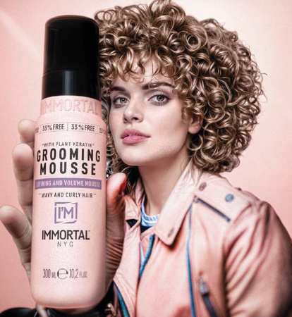 Immortal NYC Grooming Mousse Pianka Do Włosów Kręconych Loków Fal 300ml