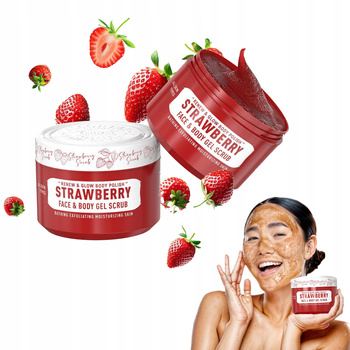 Immortal Strawberry Scrub Peeling żelowy do twarzy i ciała 300ml