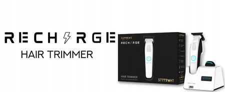 Supreme Trimmers USA Trymer RECHARGE ST777 White 2 Baterie + Baza ładująca