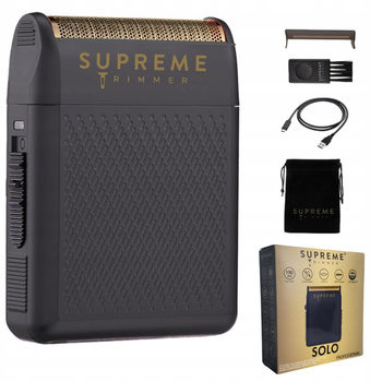 Supreme Trimmers USA Golarka Solo Shaver Black Mała Mocna