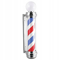 Barber Pole Słupek Plafon Barberski Barber z lampą